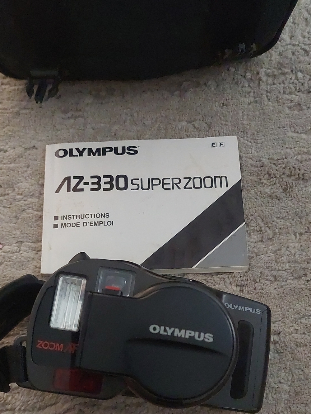 Olympus AZ-330 Super Zoom Camera in Black and Silver